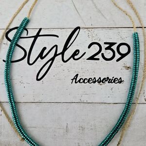 Teal Miyuki  Adjustsble Necklace/Choker